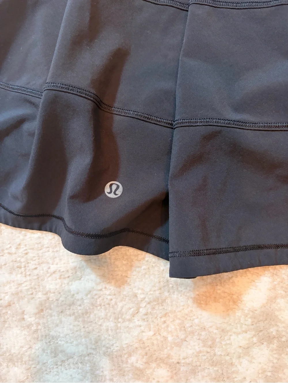 lululemon athletica Black Active Mini Skirt